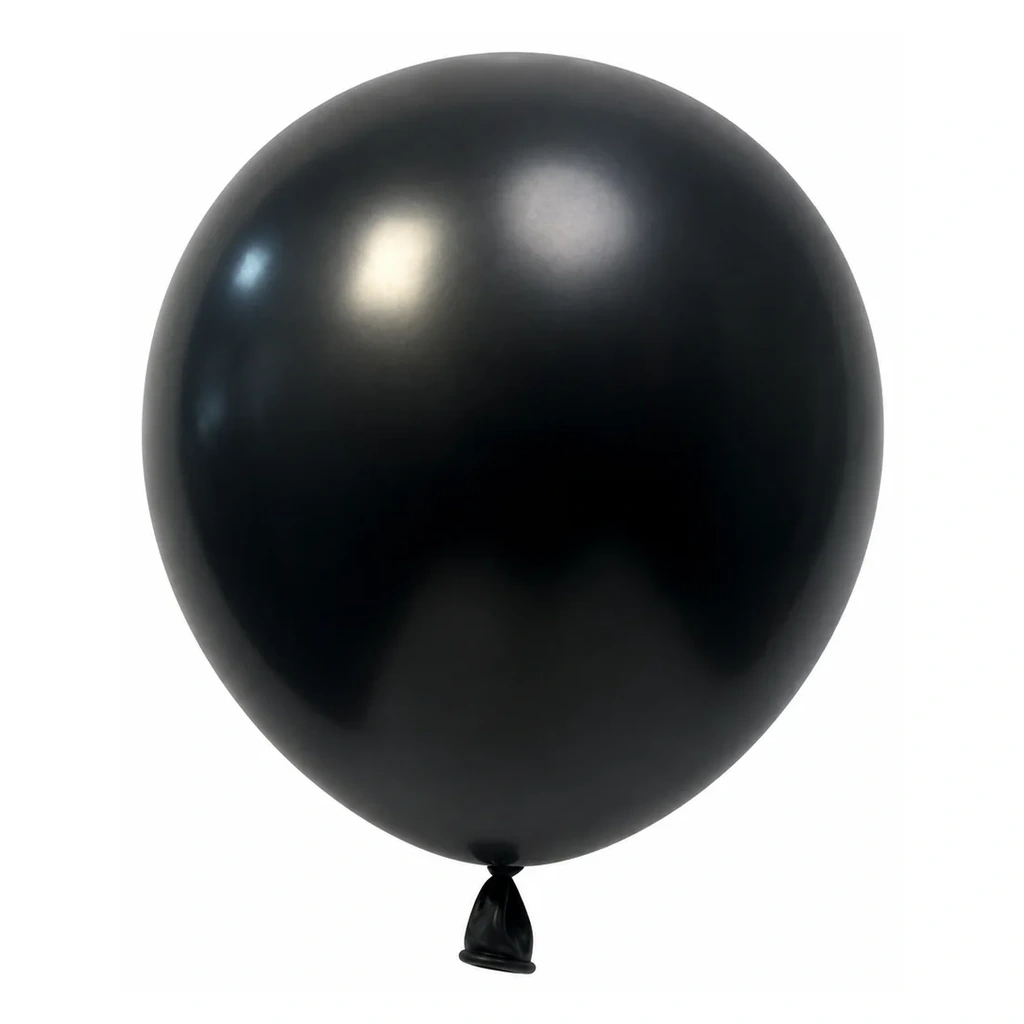 10 inch pearl black latex balloon