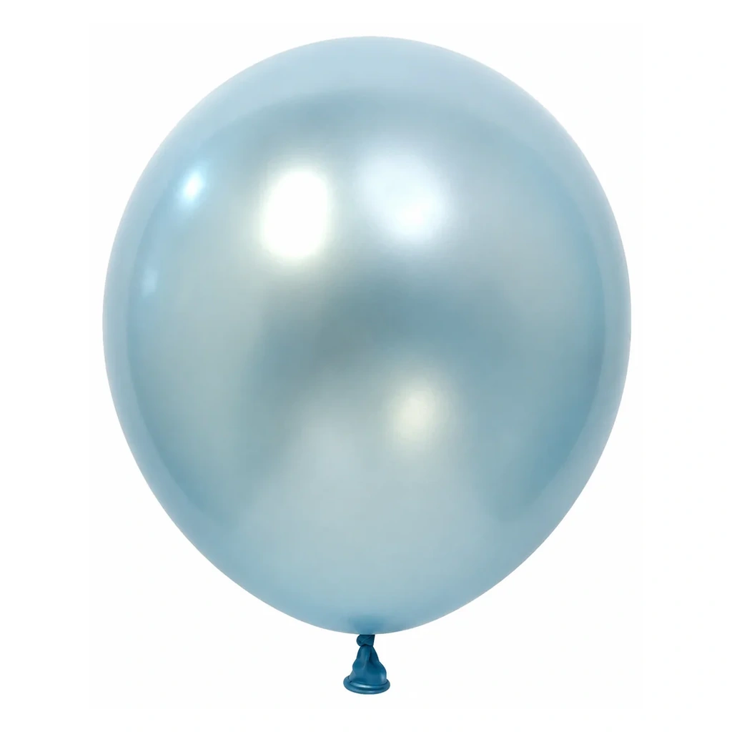 10 inch pearl ice blue latex balloon