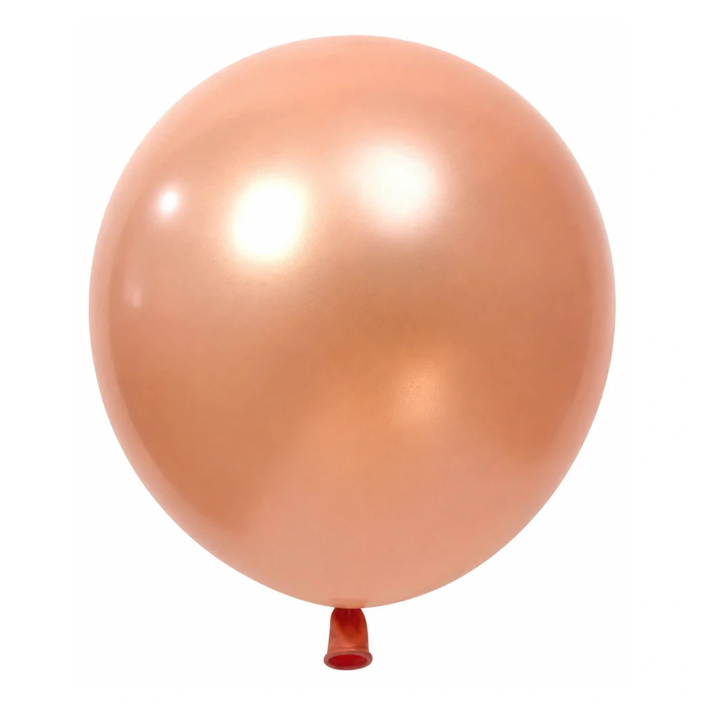 10 inch pearl rose gold latex balloon