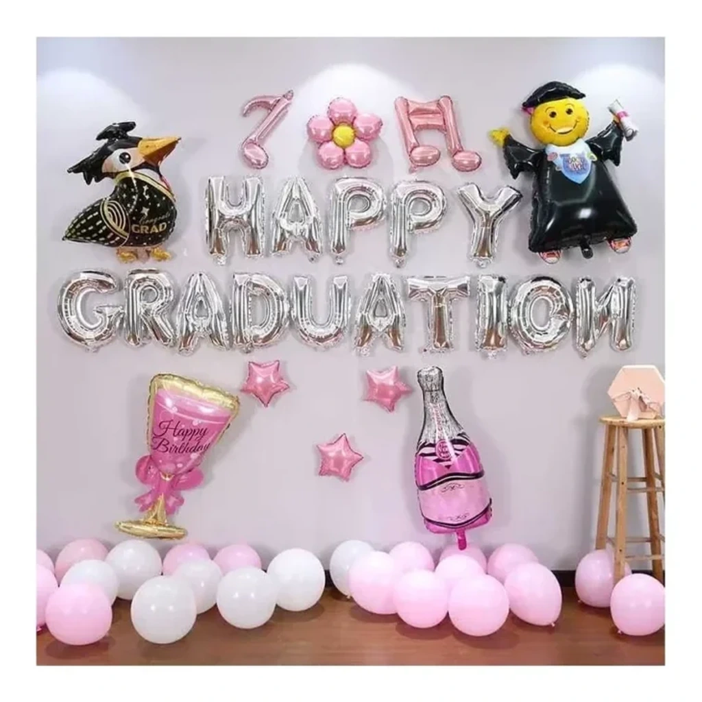 Pink Graduation Party Balloon Kit wholesale party balloon image 1