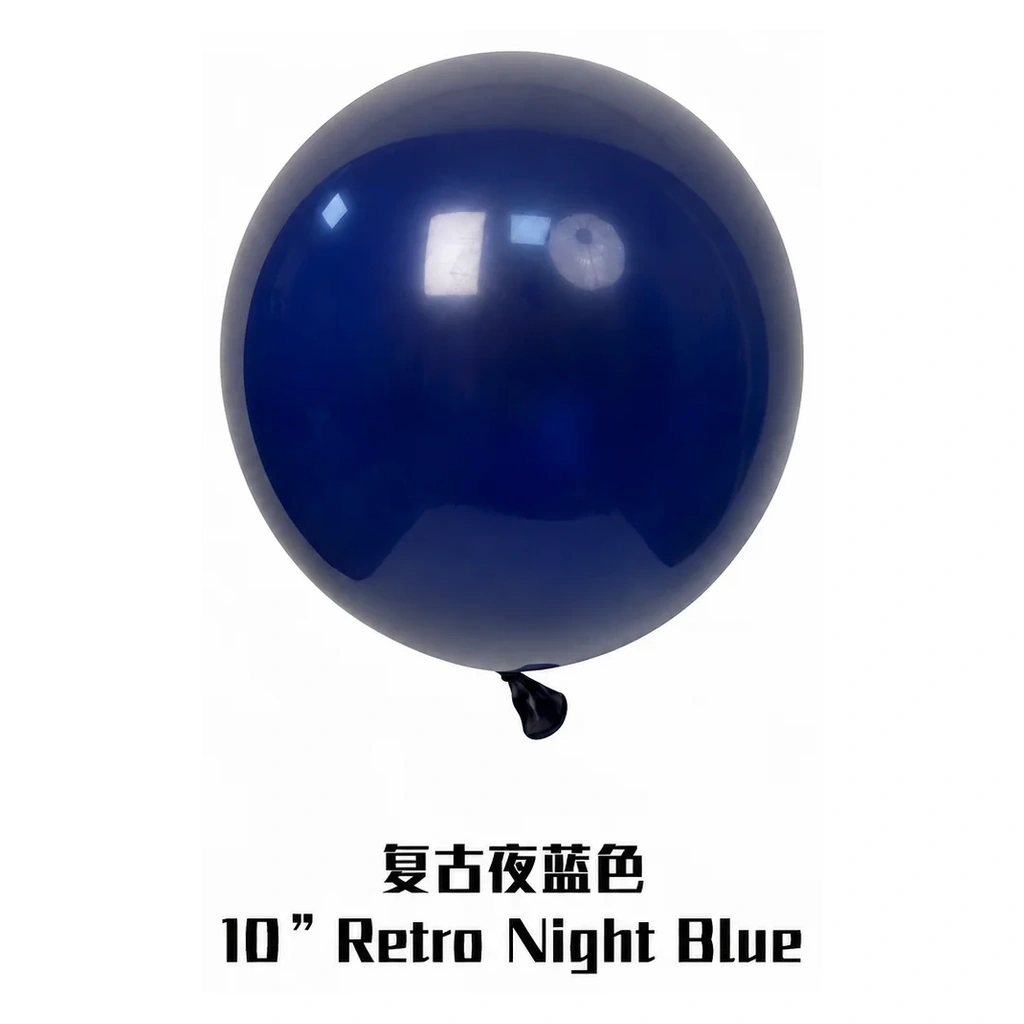 10 inch retro balloon in night blue latex balloon