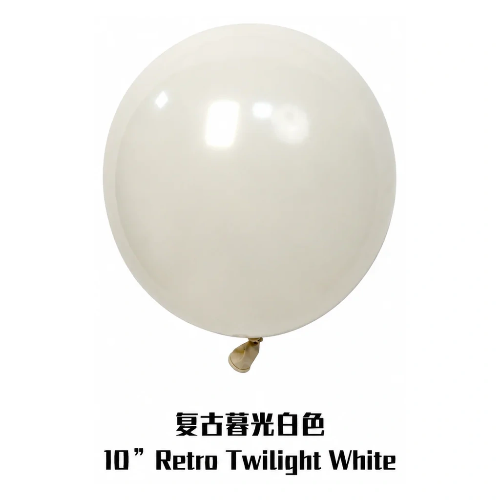 Clean product image of retro twilight white balloon