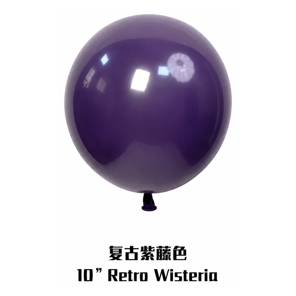 10 inch retro balloon in wisteria latex balloon