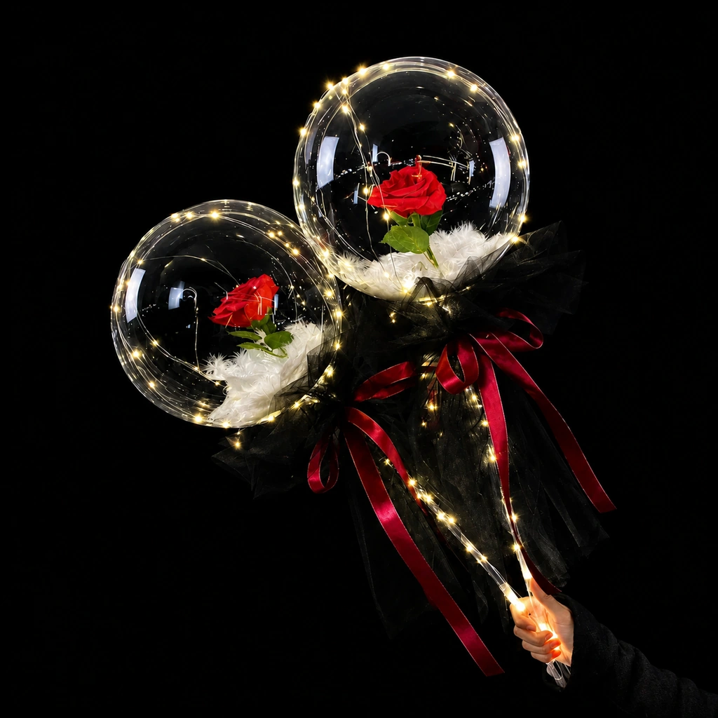 Rose Bubble Balloons wholesale bubble balloon image 1