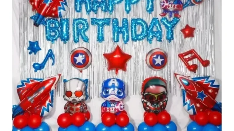 Superhero Theme Birthday Party Balloon Kit wholesale party balloon image 1